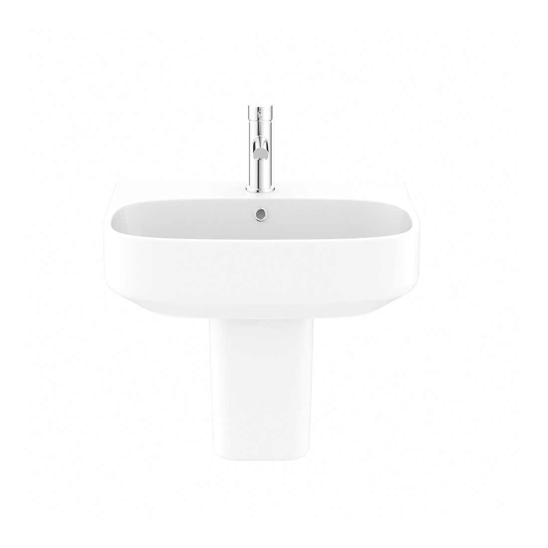 Kai S 500 Wall Hung Basin & Pedestal